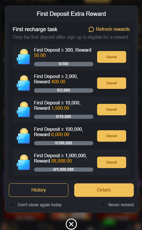 K77Slot bonus first deposit promotion for Android users