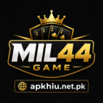 MIL44 Game logo with premium black and gold design for Android gaming platform