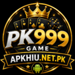 PK999 Game logo with APKHIU.NET.PK branding for Android APK download in Pakistan