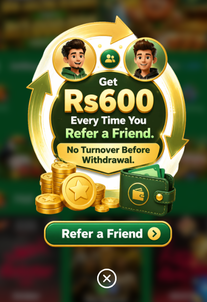 Pak998 Game referral rewards program for Pakistan users